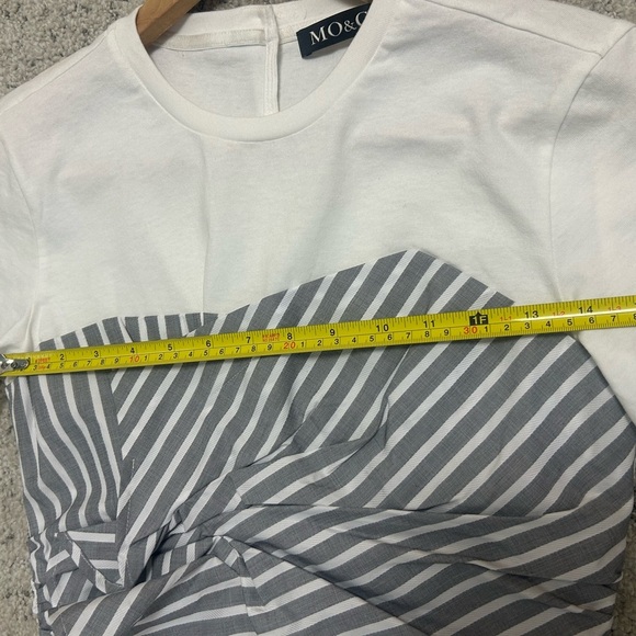 MO&Co M NWT cotton zippered blouse/shirt ultra lux! Fits slightly smaller than M - Picture 13 of 13